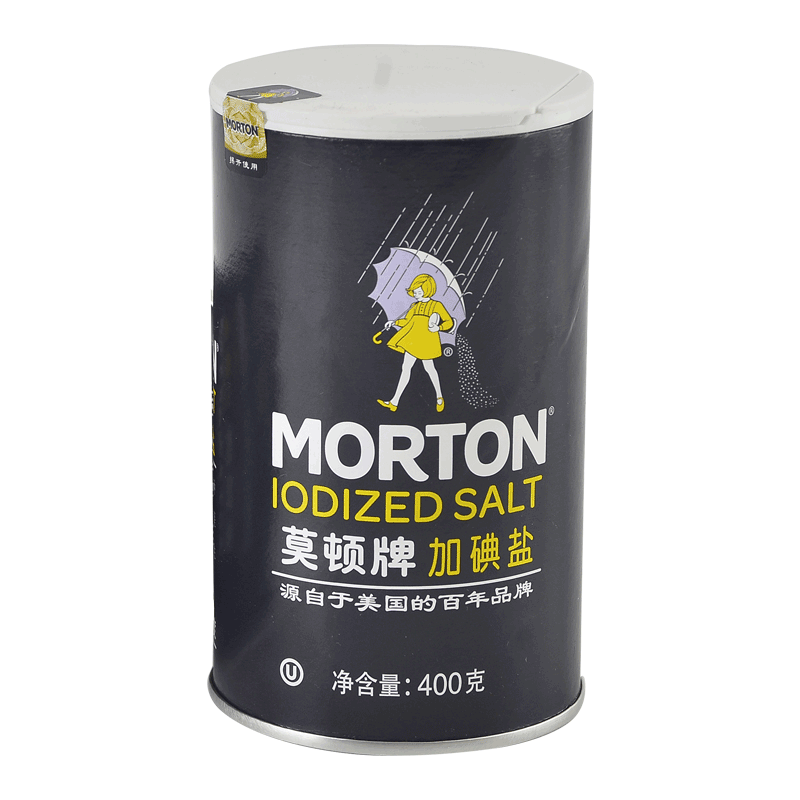 莫顿牌加碘盐400g/瓶