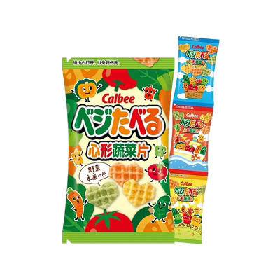 Calbee卡乐比心形蔬菜片18g×1袋