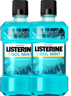 李施德林冰蓝精油漱口水1L×2瓶