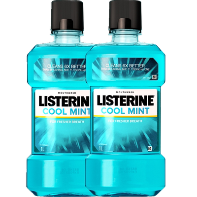 李施德林冰蓝精油漱口水1L×2瓶