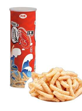 四洲鲜虾做的香脆虾条70g