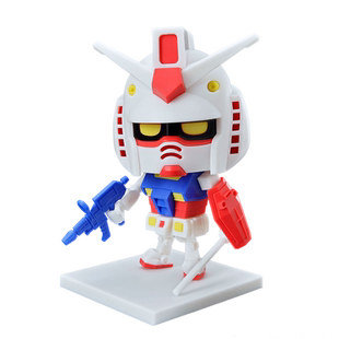 万代 1/1 钢普拉君 DX套装 元祖高达 RX78 Q版 拼装模型