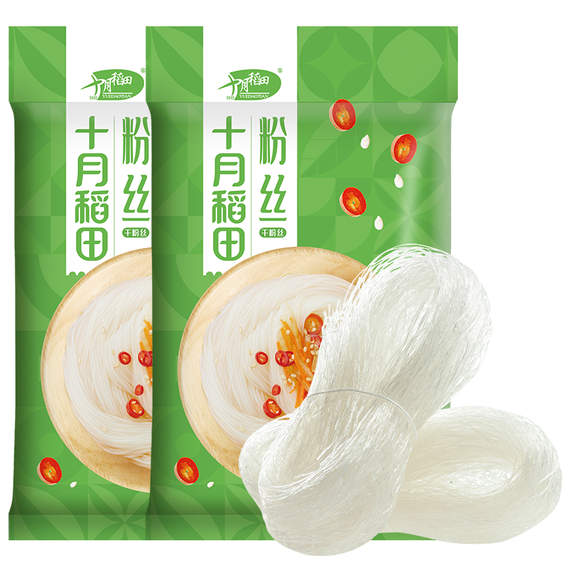 十月稻田粉丝干货豌豆粉条龙米线口细粉扇贝海鲜瑶柱蒜蓉