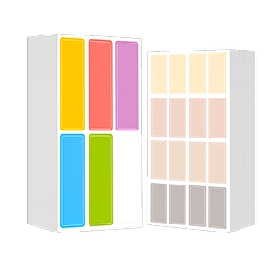 标签贴纸自粘不干胶防油可撕无痕手写便利贴分类索引口取纸姓名贴