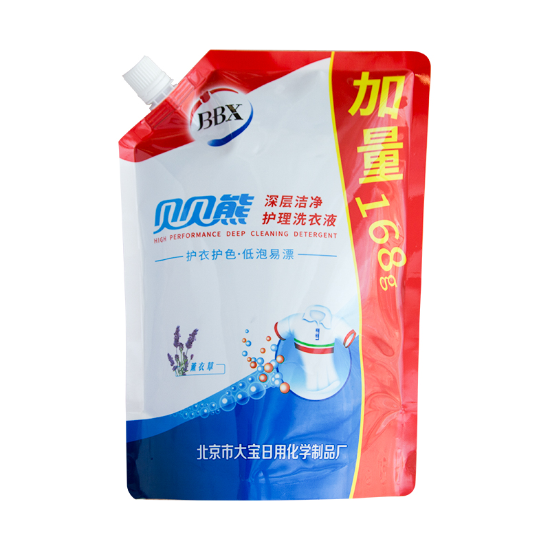 贝贝熊深层洁净护理洗衣液(薰衣草) 780g 168g/袋