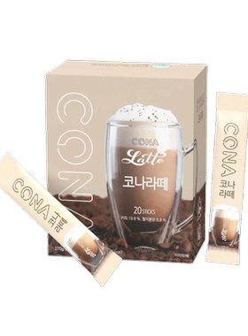 韩大峡Cona速溶3合1卡布奇诺拿铁熬夜