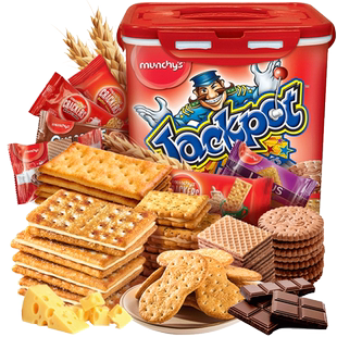 【进口】马奇新新饼干礼罐积宝多密斯欢密斯年货礼盒送礼零食品