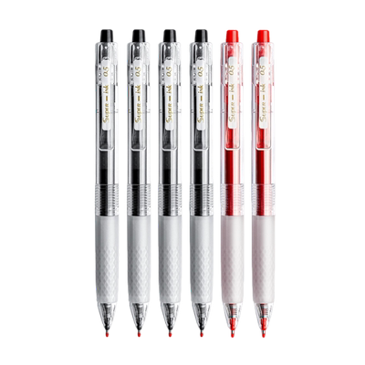 晨光大墨王速干按动黑色中性笔