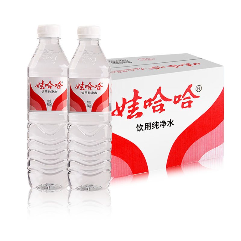 娃哈哈饮用纯净水整箱送货上门