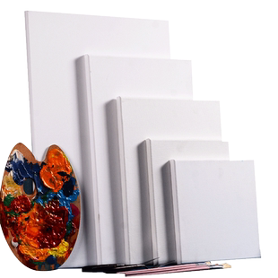 油画框画布带框丙烯画框亚麻工具套装初学者空白大尺寸棉布木内框