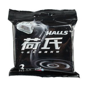 102g 袋糖果零食网红 34g 荷氏午夜风暴薄荷糖