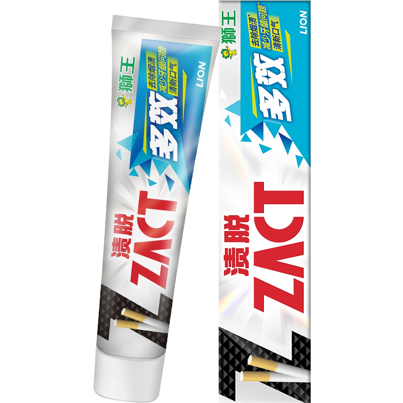 LION狮王ZACT渍脱多效牙膏亮白去口气清新护龈专业去烟渍牙渍牙垢