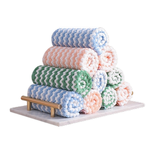 千屿珊瑚绒抹布吸水洗碗布百洁布厨房清洁布超细纤维加厚不掉毛