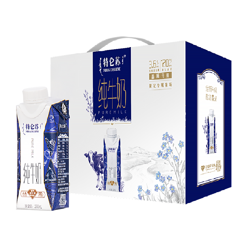 每100ml 3.6g优质蛋白  全新升级梦幻盖包装