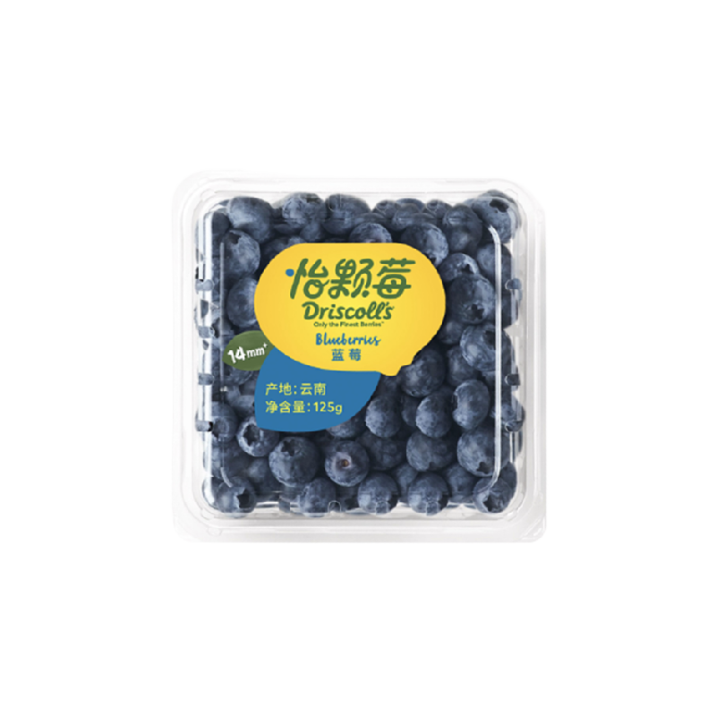 怡颗莓中果大果新鲜水果秘鲁蓝莓