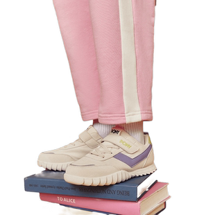 PONY儿童老爹鞋胜利鞋秋季新款复古百搭魔术贴童鞋透气休闲运动鞋