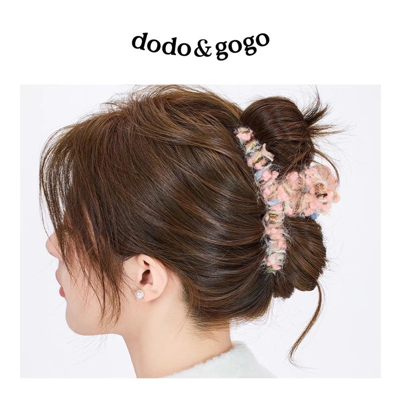 DODOGOGO秋冬毛线缠绕大号发夹
