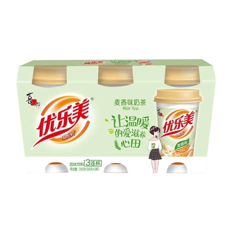 优乐美麦香奶茶尝鲜装加椰果早餐奶冲饮饮料学生冲泡饮品热饮冷饮