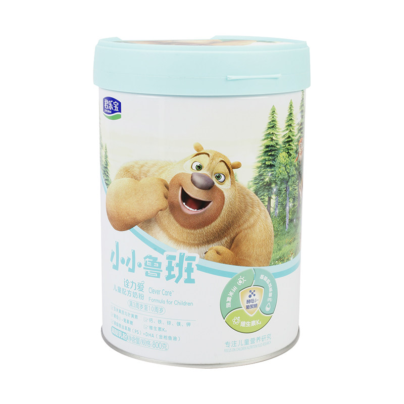 君乐宝小小鲁班诠力爱儿童配方奶粉800g/罐 (适用3岁-1