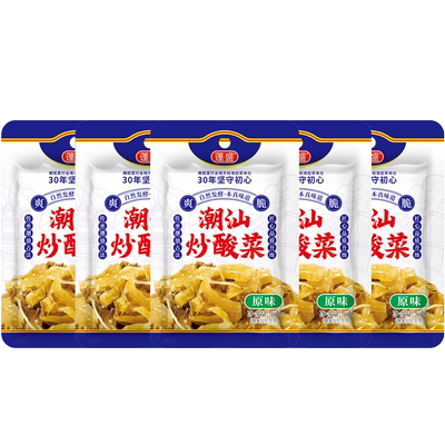 蓬盛原味炒酸菜30年匠心70g*5袋