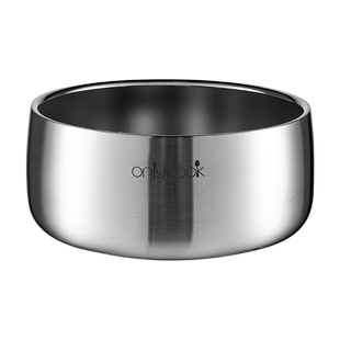 onlycook食品级316不锈钢碗韩式饭碗家用双层保温儿童碗餐具吃饭