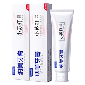 纳美白桃小苏打亮白护龈牙膏120g