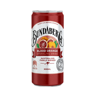 宾得宝Bundaberg澳洲进口血橙味风味汽水200ml*1果汁气泡水饮料