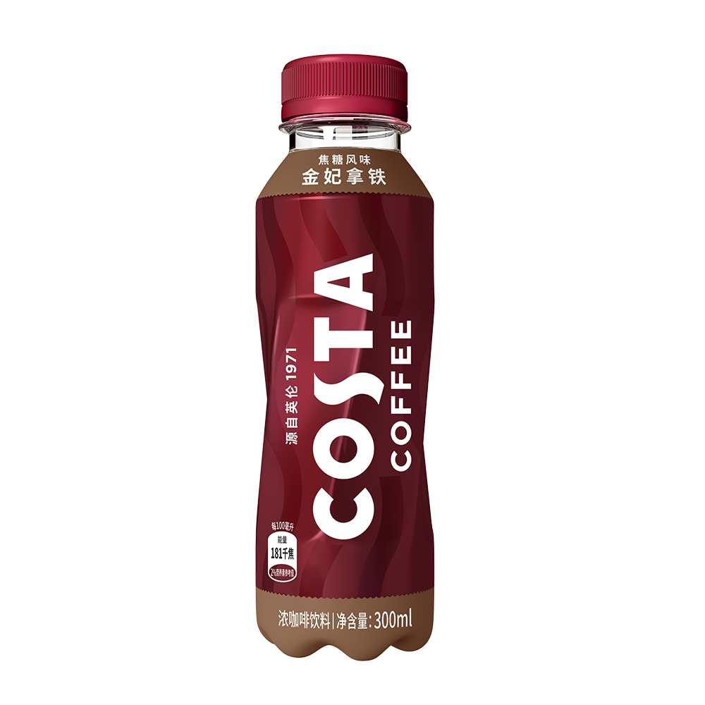 可口可乐  costa coffee 金妃拿铁浓咖啡饮料 300ml/瓶