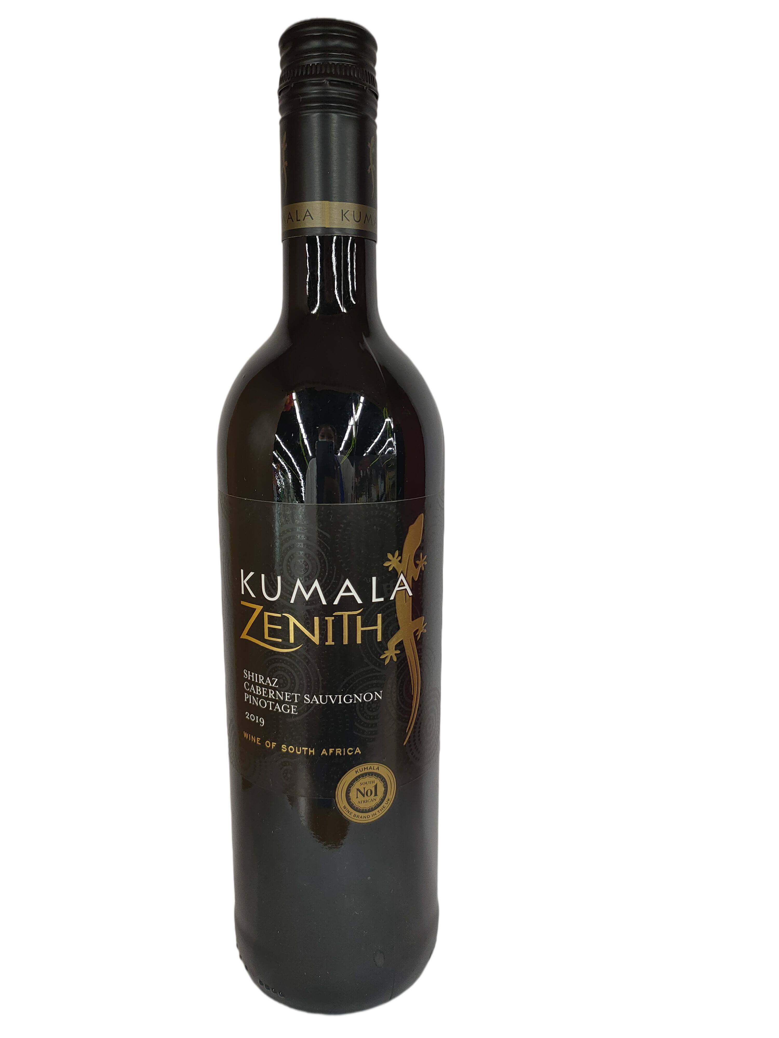 库玛拉瞻领750ml设拉子赤霞珠皮诺塔吉红葡萄酒