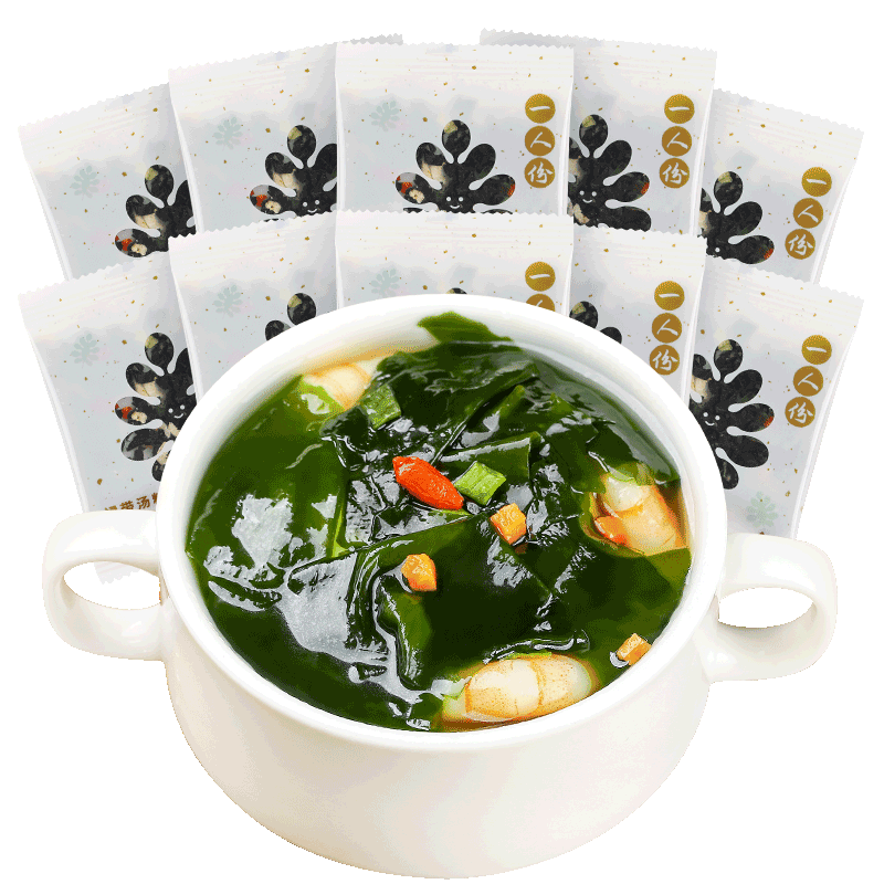 稻稻熊紫菜虾皮速食汤免煮汤料包