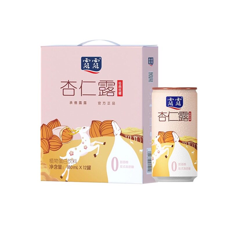 露露杏仁露低糖随身罐180ml*12罐图片