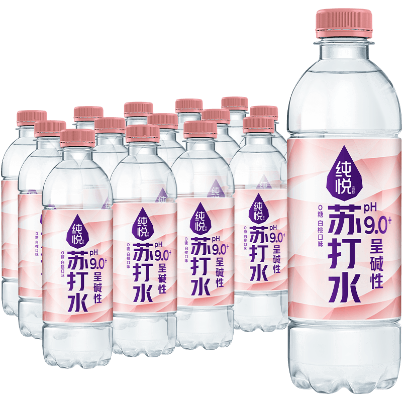 纯悦白桃味苏打水