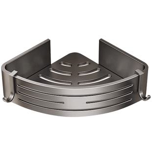 沐笙歌卫生间三角篮置物架免打孔太空铝浴室壁挂转角收纳架