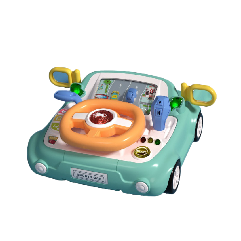 儿童汽车方向盘模拟驾驶仿真玩具赛车闯关游戏机早教音乐男孩玩具