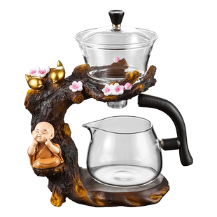 唐丰茶具套装2024新款泡茶壶磁吸泡茶器懒人泡茶神器玻璃自动一体