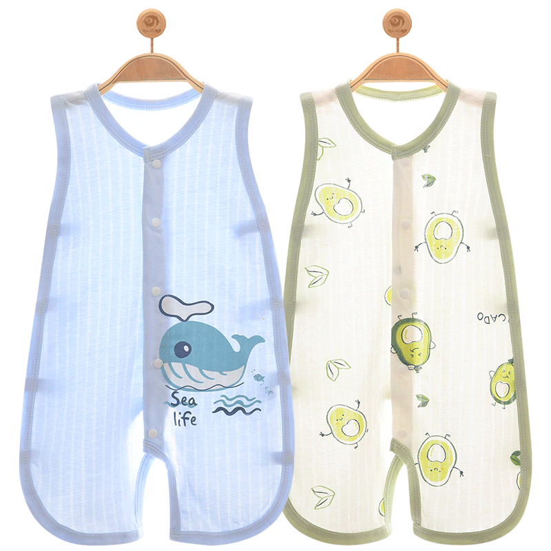 彩婴房薄夏季新生儿连体幼儿服装