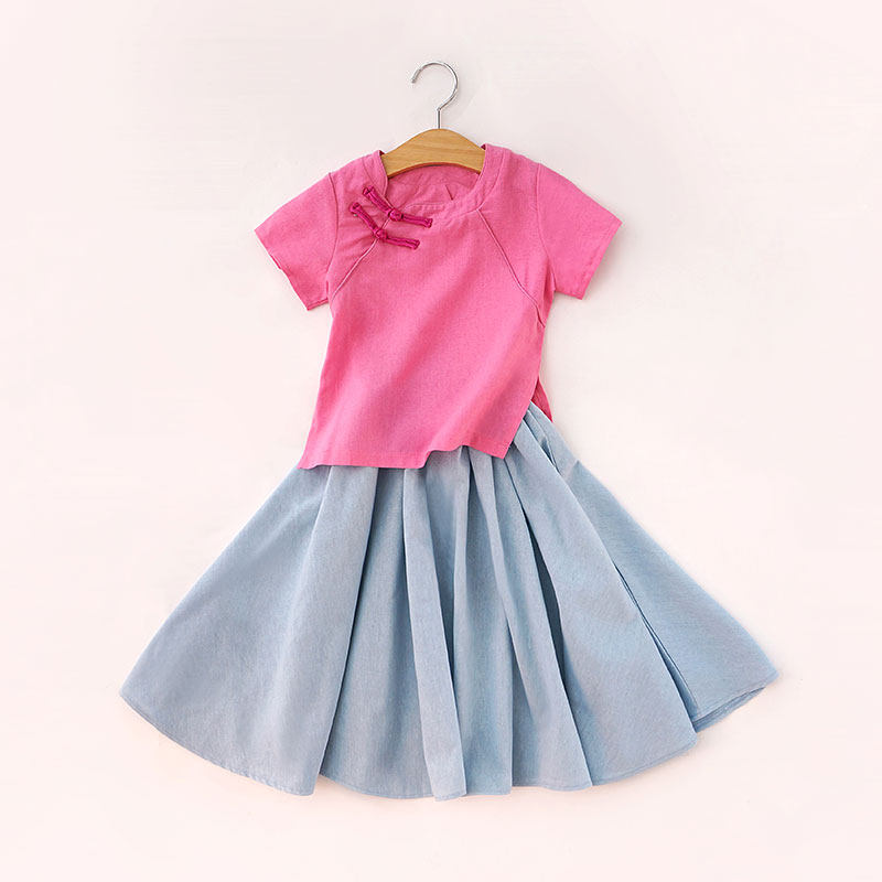 Jupe fillette en lin - Ref 2049766 Image 4