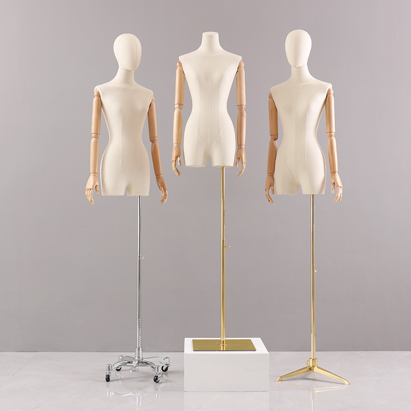 服装店模特道具女半身橱窗展示人