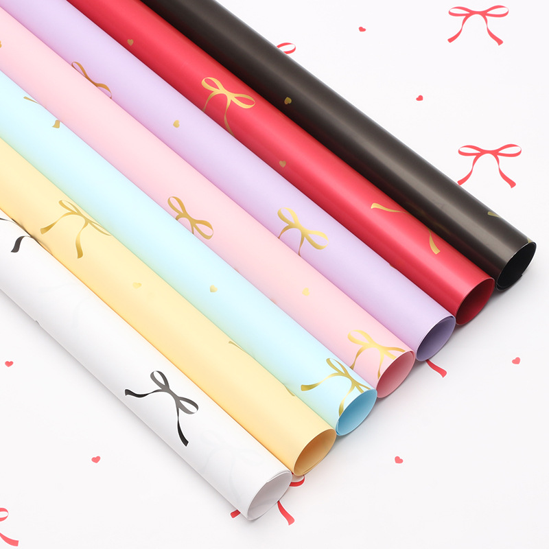 璀璨同心结鲜花包装纸爱心蝴蝶结