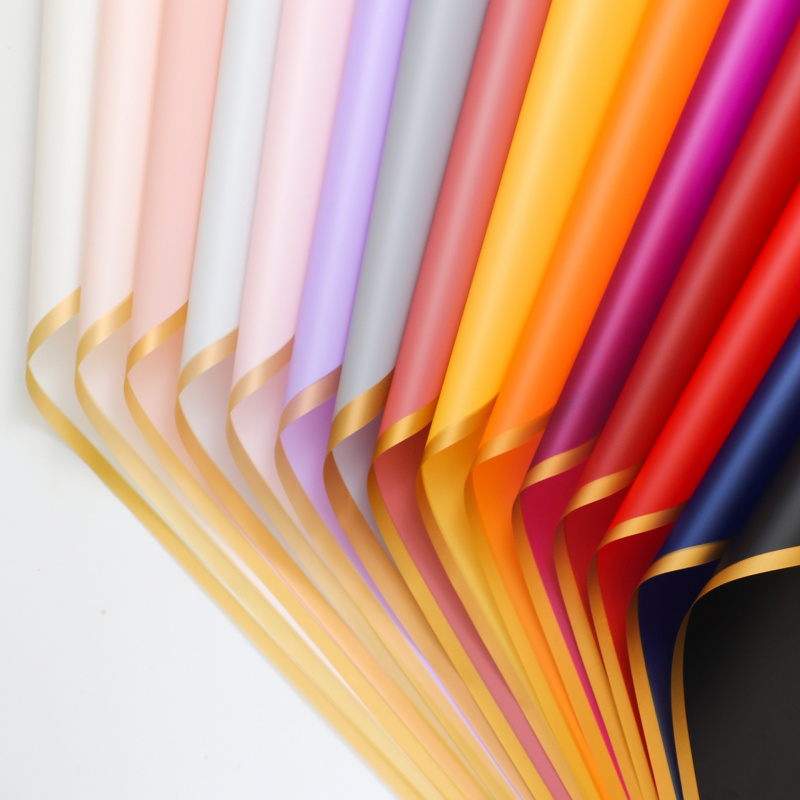 丽之然金边果冻膜防水雾面鲜花包