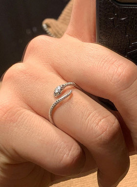 2025新款蛇戒指女小众设计感个性开口小蛇本命年轻奢网红冷淡风