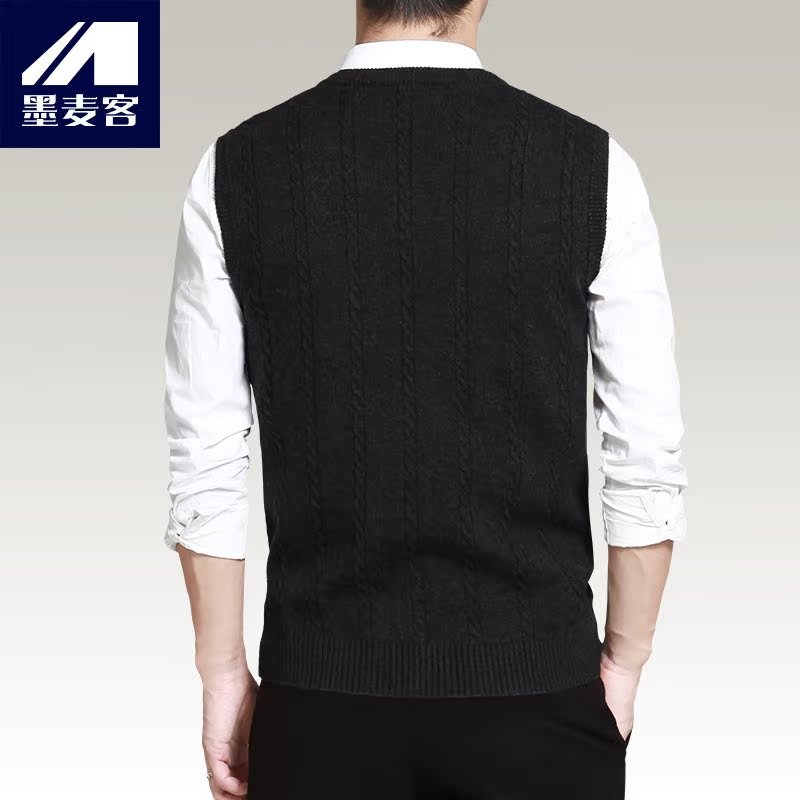 Débardeur homme Woolen gilet MMAICCO en laine pour automne - Ref 1596989 Image 2