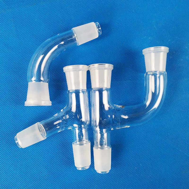 蒸馏弯头24*24  软管连接头蒸馏头 对接接收弯管  二口连接管