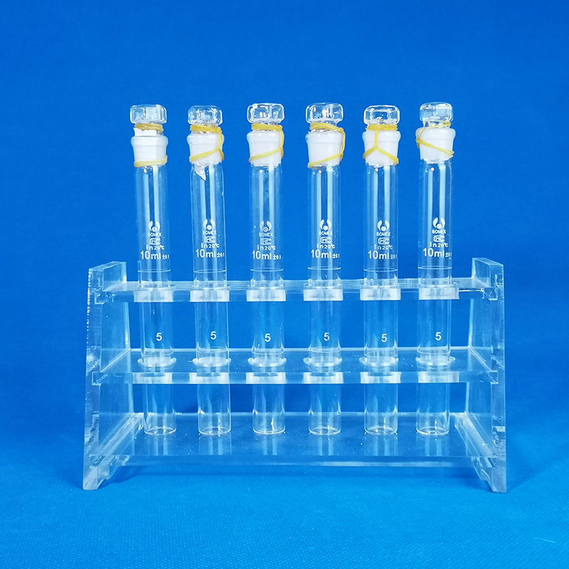 天玻a级玻璃比色管 纳氏比色管10ml 25ml 50ml 100ml 比色管架子