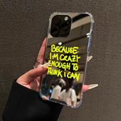 够疯 我能做到适用iPhone17苹果15手机壳16ProMax荣耀90个性 男女华为Mate70Pro镜面P80补妆oppo励志英文viv软