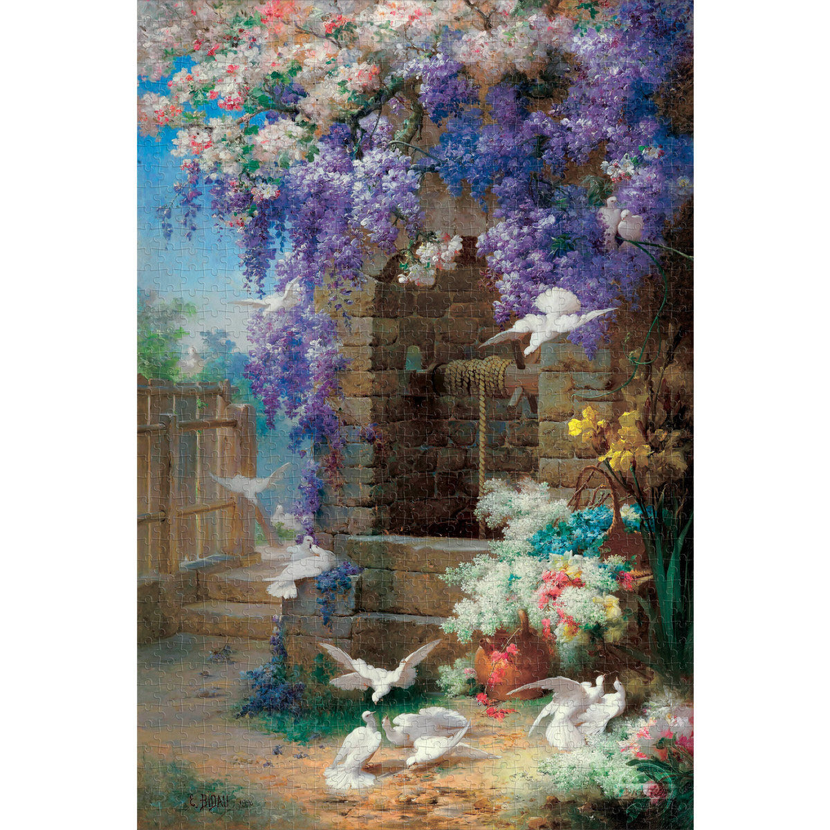 拼图1000以上世界名画经典巴黎之春木质木制玩具成人儿童益智礼物