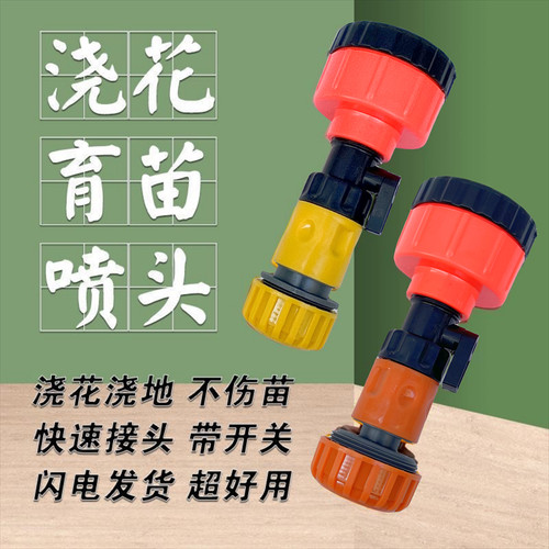 浇菜浇花育苗大流量喷头洒水园林浇水枪神器农用2000目46分洒水枪