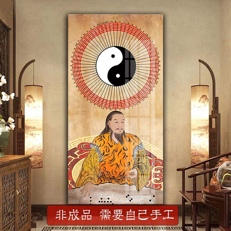 伏羲八卦十字绣2025新款线绣中大格棉丝线家用画像满砖钻石画