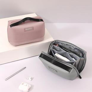 日本进口数码配件收纳包大容量分格收纳袋数据线收纳包移动电源包