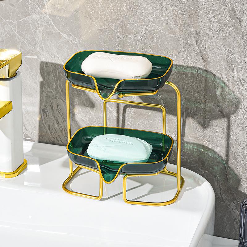 日本进口精工轻奢肥皂盒壁挂式沥水香皂盒家用高档卫生间置物架